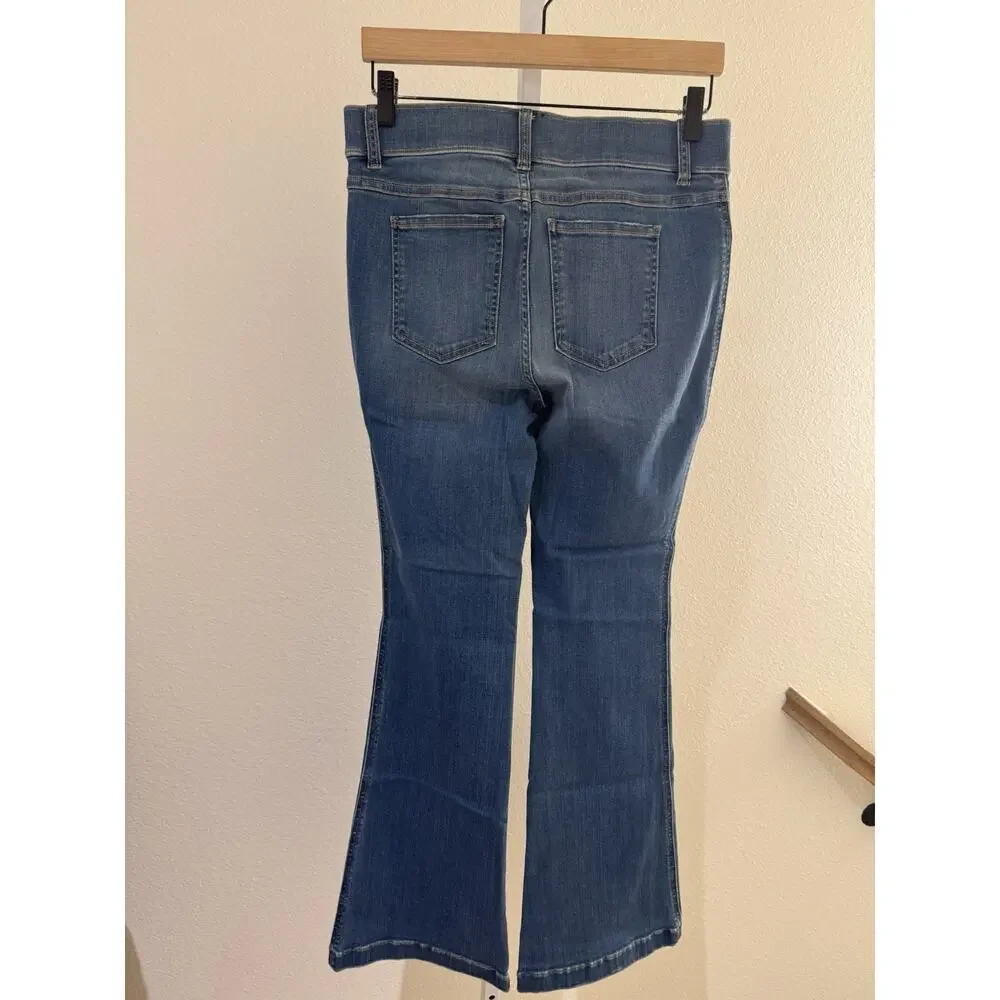 Spanx Flare Jeans Vintage Indigo 20456Q Petite Size M NWT